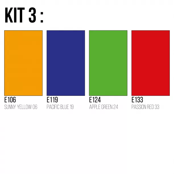 FlexCut roll kits (5 meters) including colors
