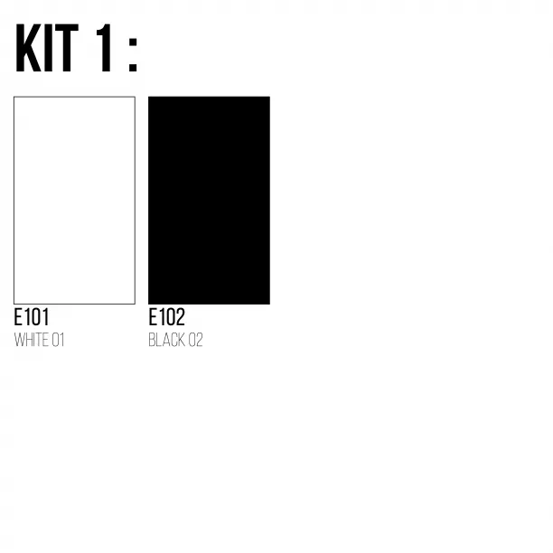 FlexCut Roll Kits (5 meters) including E101 - WHITE 01