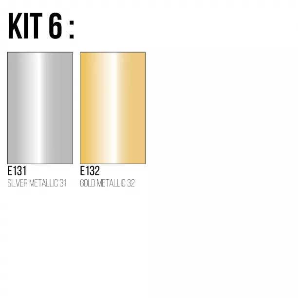 FlexCut roll kits (5 meters) including Metallic / Neon