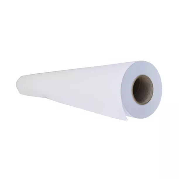 Glossy white printable polymer adhesive vinyl with strong glue