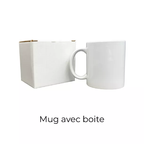 Half-palette of AAA Sublimatable Mugs with individual boxes 11oz/325ml