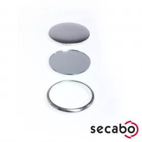 Blank Secabo badges with mirror