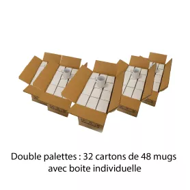 Double pallets of AAA Sublimatable Mugs with individual boxes 11oz/325ml