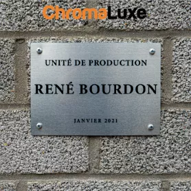 Outdoor drilled professional plaque