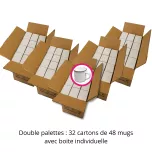 Double Pallets of Sublimatable Enamel Mugs A, 12oz / 370ml