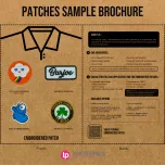 Embroidered patch sample brochure