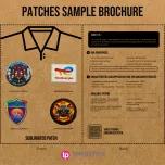 Sublimated patch sample brochure