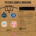 Woven patch sample brochure